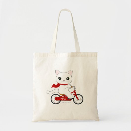 Peko de witte kat tote bag (Voorkant)