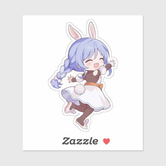 Pekomama Chibi Vtuber Kunst Sticker (Vel)