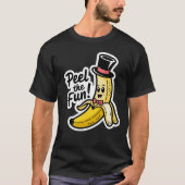 Pel het leuke banaan creatieve ontwerp t-shirt (Voorkant)