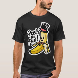 Pel het leuke banaan creatieve ontwerp t-shirt