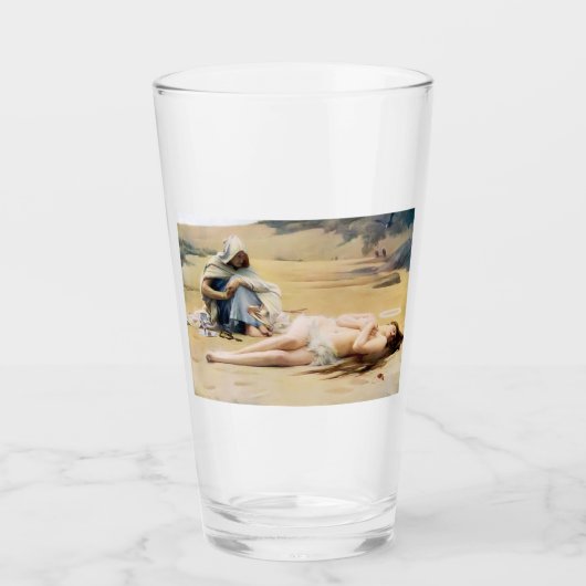 Pelagia en Philammon (Dood van een mooie heilige) Glas (Voorkant)