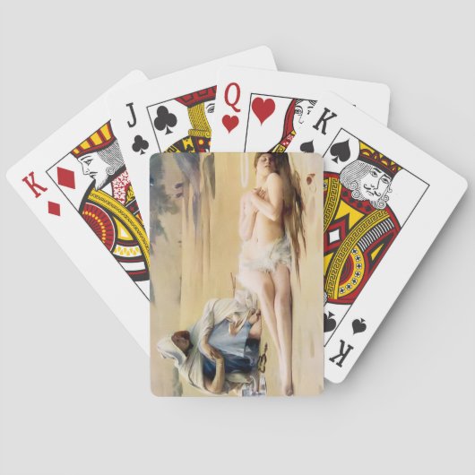 Pelagia en Philammon (Dood van een mooie heilige) Pokerkaarten (Achterkant)
