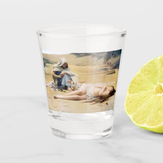 Pelagia en Philammon (Dood van een mooie heilige) Shot Glas (Voorkant)