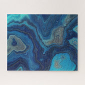 “Pelagic Contours” – Een abstract zeegezicht Legpuzzel (Horizontaal)