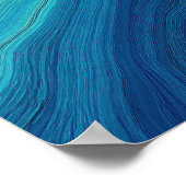 “Pelagic Contours” – Een abstract zeegezicht Poster (Hoek)