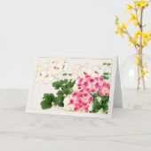 Pelargonium van Tanigami Konan Kaart (Gele Bloem)