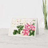 Pelargonium van Tanigami Konan Kaart (Voorkant)