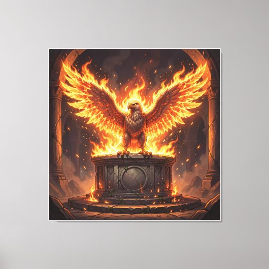 Pelasgisch Altaar van de Vlammende Adelaar 0 Canvas Afdruk (Voorkant)