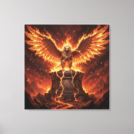 Pelasgisch Altaar van de Vlammende Adelaar I Canvas Afdruk (Voorkant)