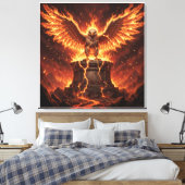 Pelasgisch Altaar van de Vlammende Adelaar I Canvas Afdruk (Insitu (Slaapkamer))
