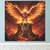 Pelasgisch Altaar van de Vlammende Adelaar I Canvas Afdruk (Insitu (Houten vloer))