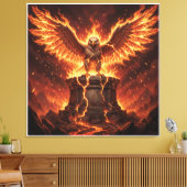 Pelasgisch Altaar van de Vlammende Adelaar I Canvas Afdruk (Insitu (Woonkamer))