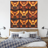 Pelasgisch Altaar van de Vlammende Adelaar IX Canvas Afdruk (Insitu (Slaapkamer))