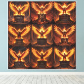 Pelasgisch Altaar van de Vlammende Adelaar IX Canvas Afdruk (Insitu (Houten vloer))