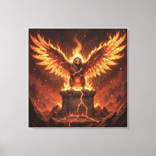 Pelasgisch Altaar van de Vlammende Adelaar V Canvas Afdruk