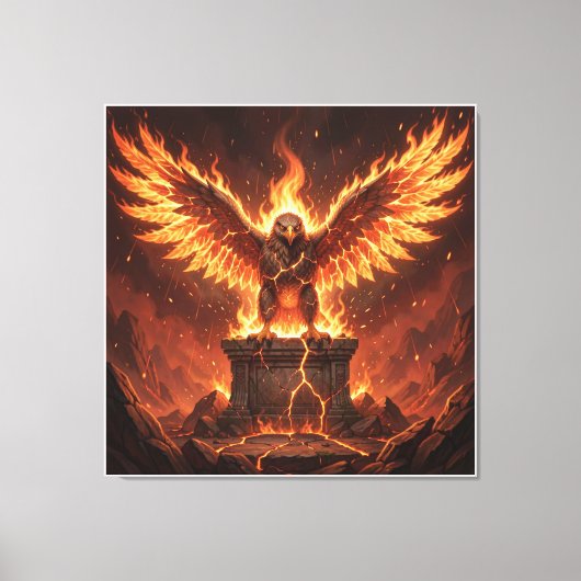 Pelasgisch Altaar van de Vlammende Adelaar V Canvas Afdruk (Voorkant)