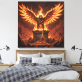 Pelasgisch Altaar van de Vlammende Adelaar V Canvas Afdruk (Insitu (Slaapkamer))