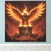 Pelasgisch Altaar van de Vlammende Adelaar V Canvas Afdruk (Insitu (Houten vloer))