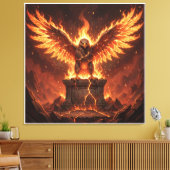 Pelasgisch Altaar van de Vlammende Adelaar V Canvas Afdruk (Insitu (Woonkamer))