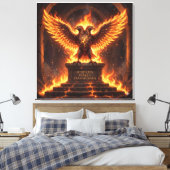Pelasgisch Altaar van de Vlammende Adelaar X Canvas Afdruk (Insitu (Slaapkamer))