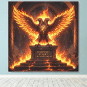 Pelasgisch Altaar van de Vlammende Adelaar X Canvas Afdruk (Insitu (Houten vloer))