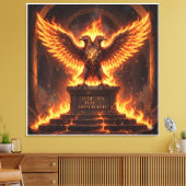 Pelasgisch Altaar van de Vlammende Adelaar X Canvas Afdruk (Insitu (Woonkamer))