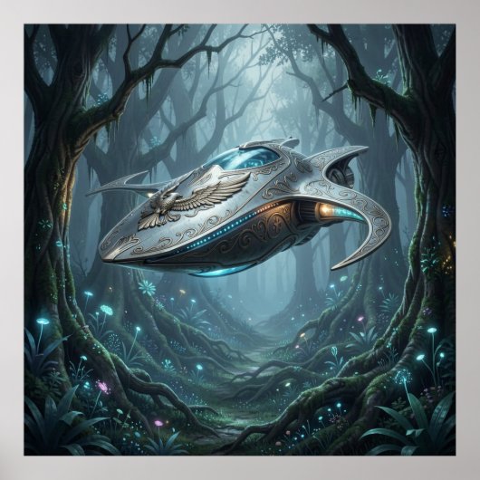 Pelasgisch Erfgoed Embleem Galactisch Kruiser Prem Poster (Voorkant)