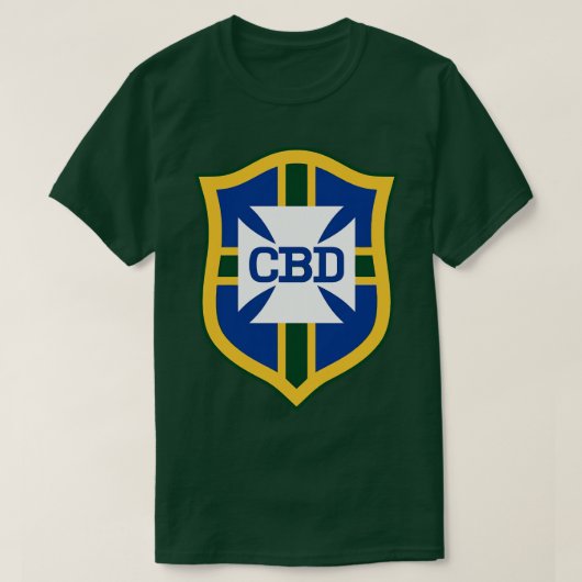 Pele Brasil 1970 CBD Jersey FrontBack Print T-shirt (Design voorkant)