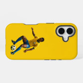 Pele - Brazilië iPhone 16 Hoesje (Achterkant horizontaal)