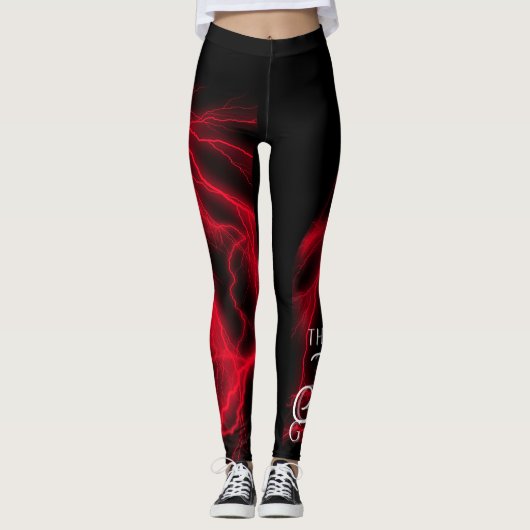 Pele De Hawaïaanse Godin Zwarte Leggings (Voorkant)