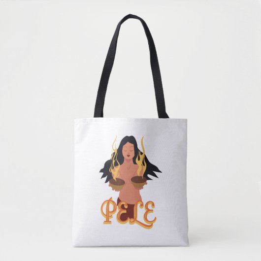 Pele Goddess van Volcanoes Tote Bag (Voorkant)