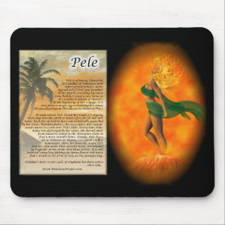 Pele - Hawaiiaanse godin van Fire Mousepad Muismat