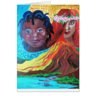 Pele Hawaiian Goddess Kaart