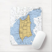 Pelee Island, Ontario nautical Chart Mousepad Muismat (Met muis)