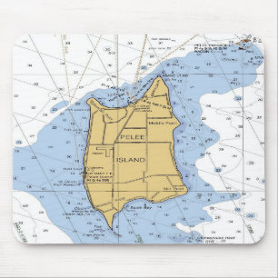 Pelee Island, Ontario nautical Chart Mousepad Muismat