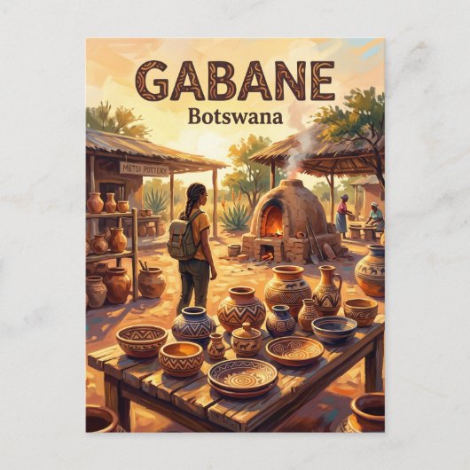 Pelegano Pottenbakkerij Botswana Briefkaart (Voorkant)