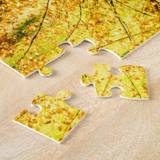 Peles Castle, het beroemde najaarslandschap in Roe Legpuzzel (Zijkant)