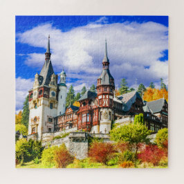 Peles Castle in Carpathian Mountains, Roemenië Legpuzzel