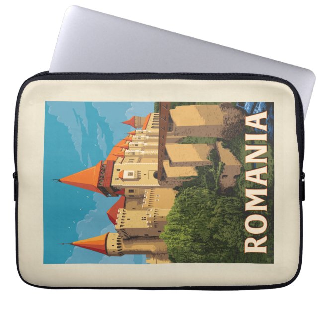 Peles Castle Roemenië Laptop Sleeve (Voorkant)