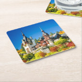 Peles castle Sinaia Kartonnen Onderzetters (Schuin)