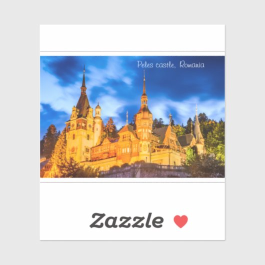 Peles castle Sinaia Sticker (Vel)