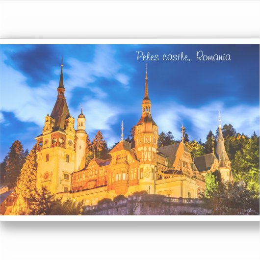 Peles castle Sinaia Sticker (Voorkant)
