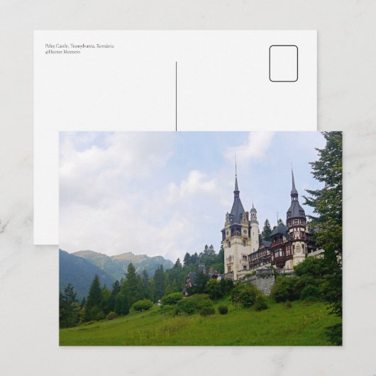 Peleș Castle, Transsylvanië, România Briefkaart (Voorkant / Achterkant)