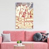 Peles kasteel canvas afdruk (Insitu (Woonkamer))