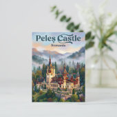 Peleș Kasteel Roemenië Briefkaart (Staand voorkant)