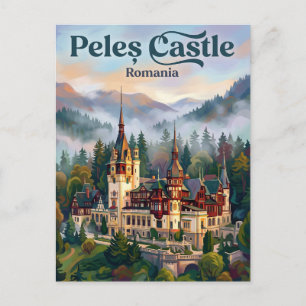 Peleș Kasteel Roemenië Briefkaart