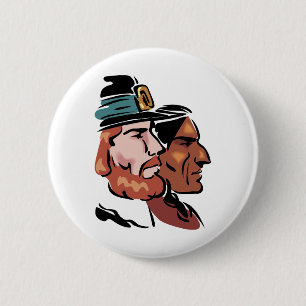 pelgrim en eigen ronde button 5,7 cm