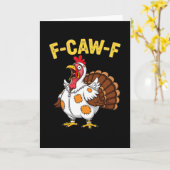 Pelgrim Kat Rijdt Kalkoen Grappige Huisdier Liefhe Kaart (Gele Bloem)