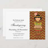 Pelgrim Kinder Thanksgiving Kaart (Voorkant / Achterkant)