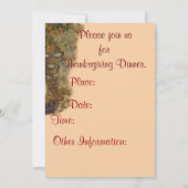 Pelgrim meisje met Victoriaans stijl Kaart (Achterkant)